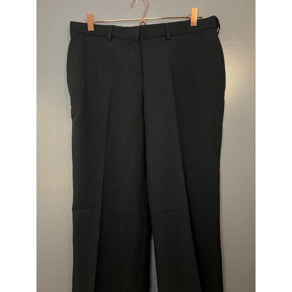 Edwards Pants Womens 14 Black Uniform Dress Slacks Flat Front Work 8793-010 - Picture 2 of 10